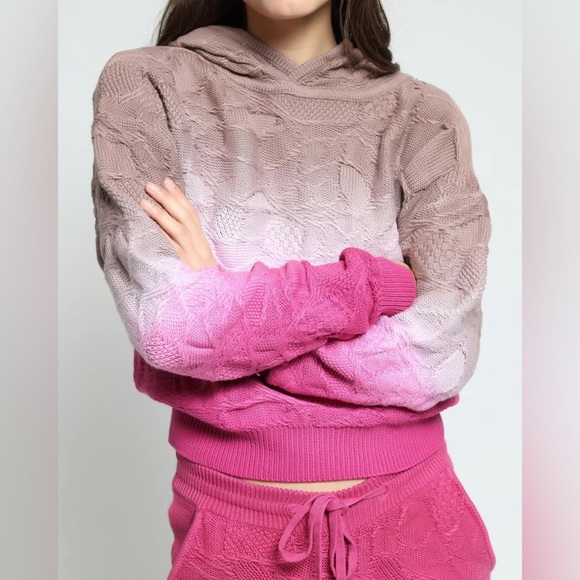 Twenty Montreal Crossover Netting Sweater Dip Dye Hoodie Size S - Picture 5 of 8